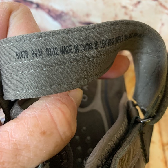 Privo By Clarks Peep Toe Slingback Wedge Sandals Pewter 9.5 - Picture 9 of 13